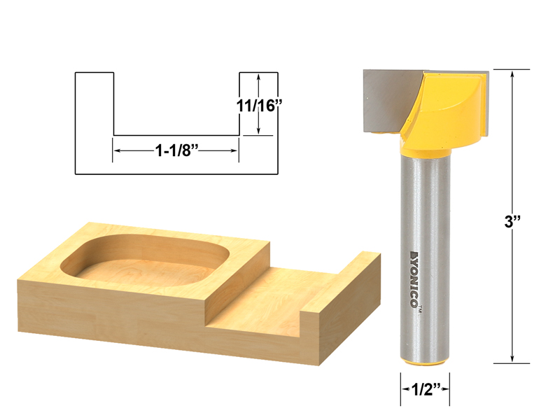 Trim, Dado or CNC Straight & Dado Bottom Cleaning Dado Router Bit