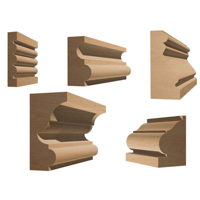 Chair Rail Router Bit Part - 23: Router Bit Sets :: Molding Sets :: 5 Bit Specialty Molding Router Bit Set - Yonico 16540