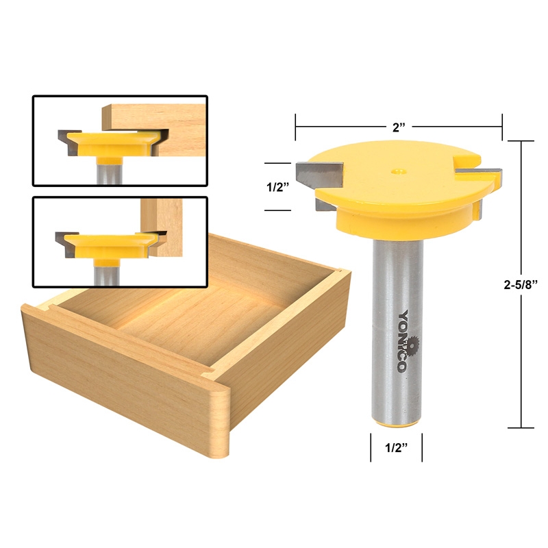 Joinery Reversible Glue Joint Drawer Front Joint Router Bit