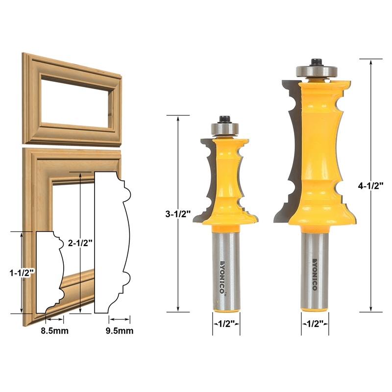 Router Bit Sets Door & Window Sets Mitered Door & Drawer Molding