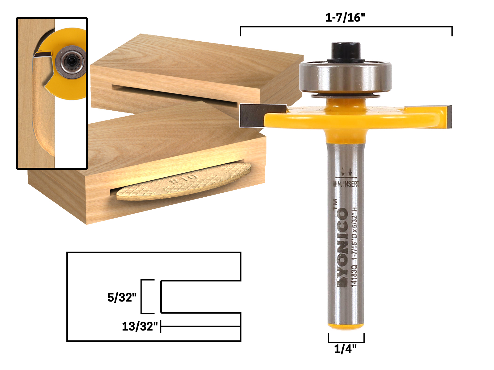 Joinery :: Biscuit Joinery :: #10 Biscuit Joint Slot Cutter