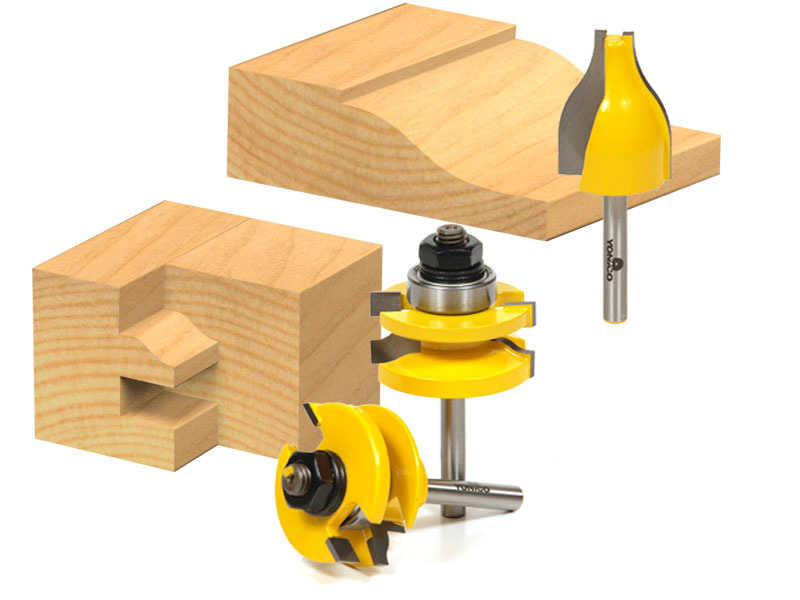 Bevel Vertical Raised Panel Router Bit - 1/2" Shank - Yonico 12144 765573825138