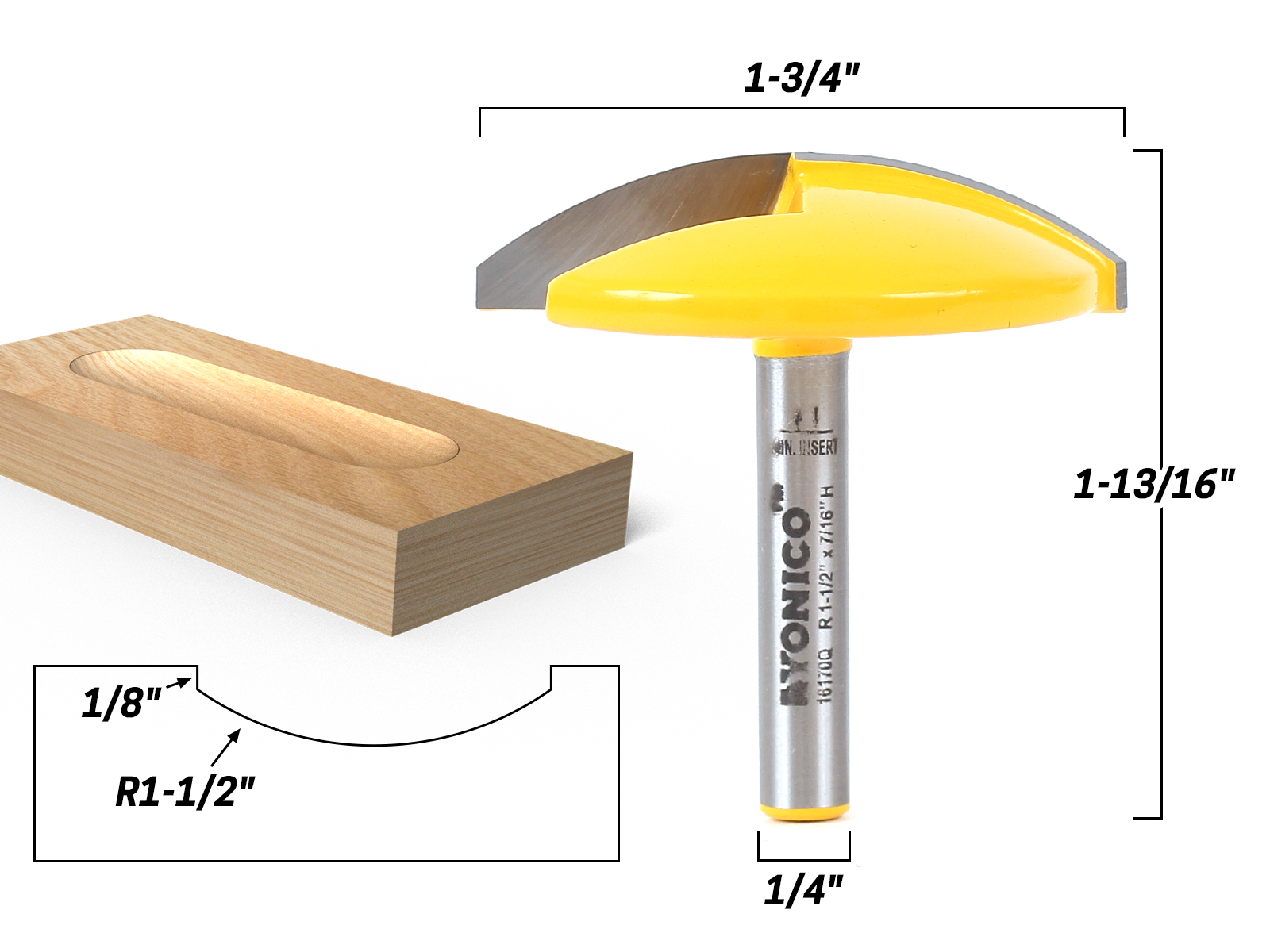 CNC Router Bits Large Bowl 1 1 2