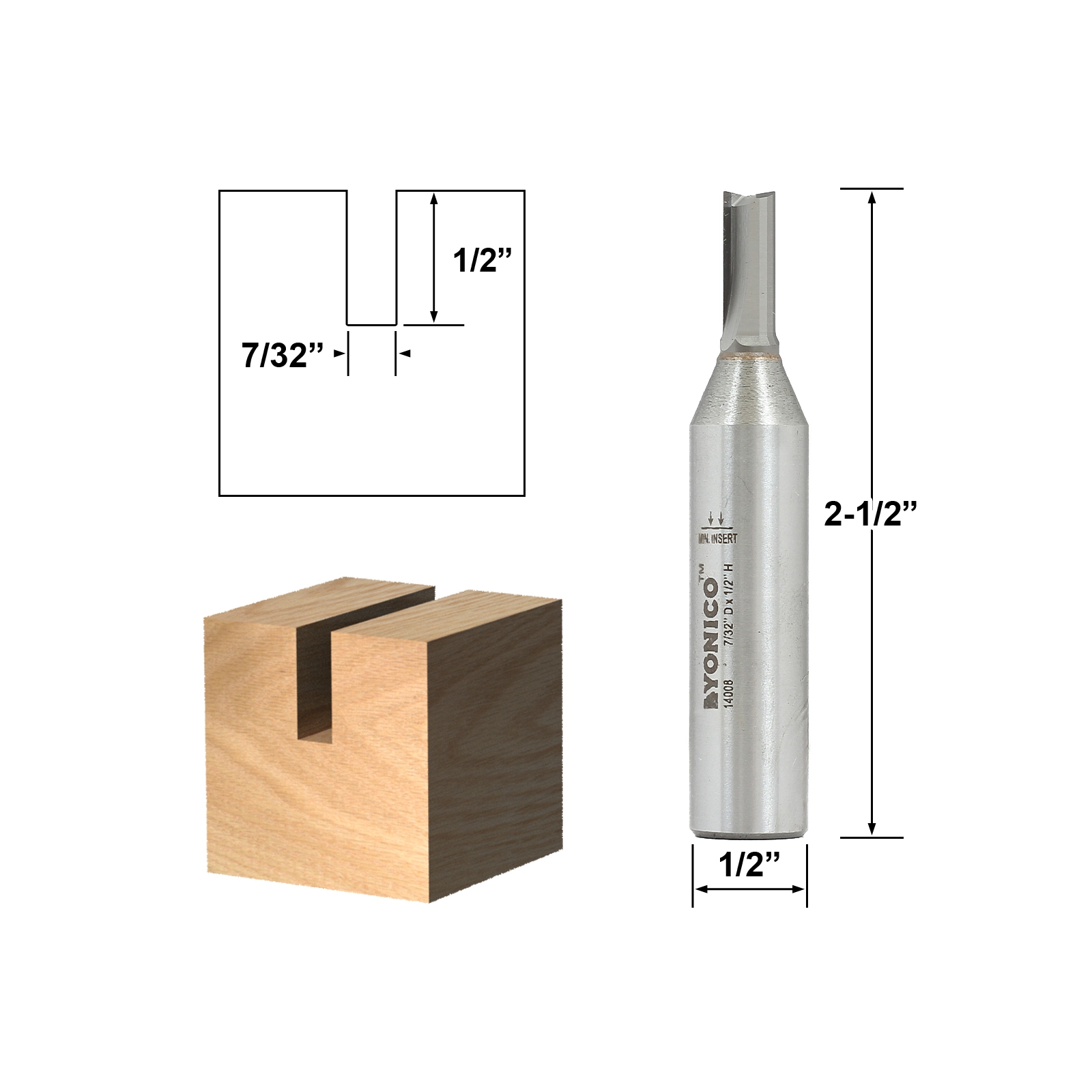 Straight & Spiral Straight & Dado Solid Carbide Insert Straight