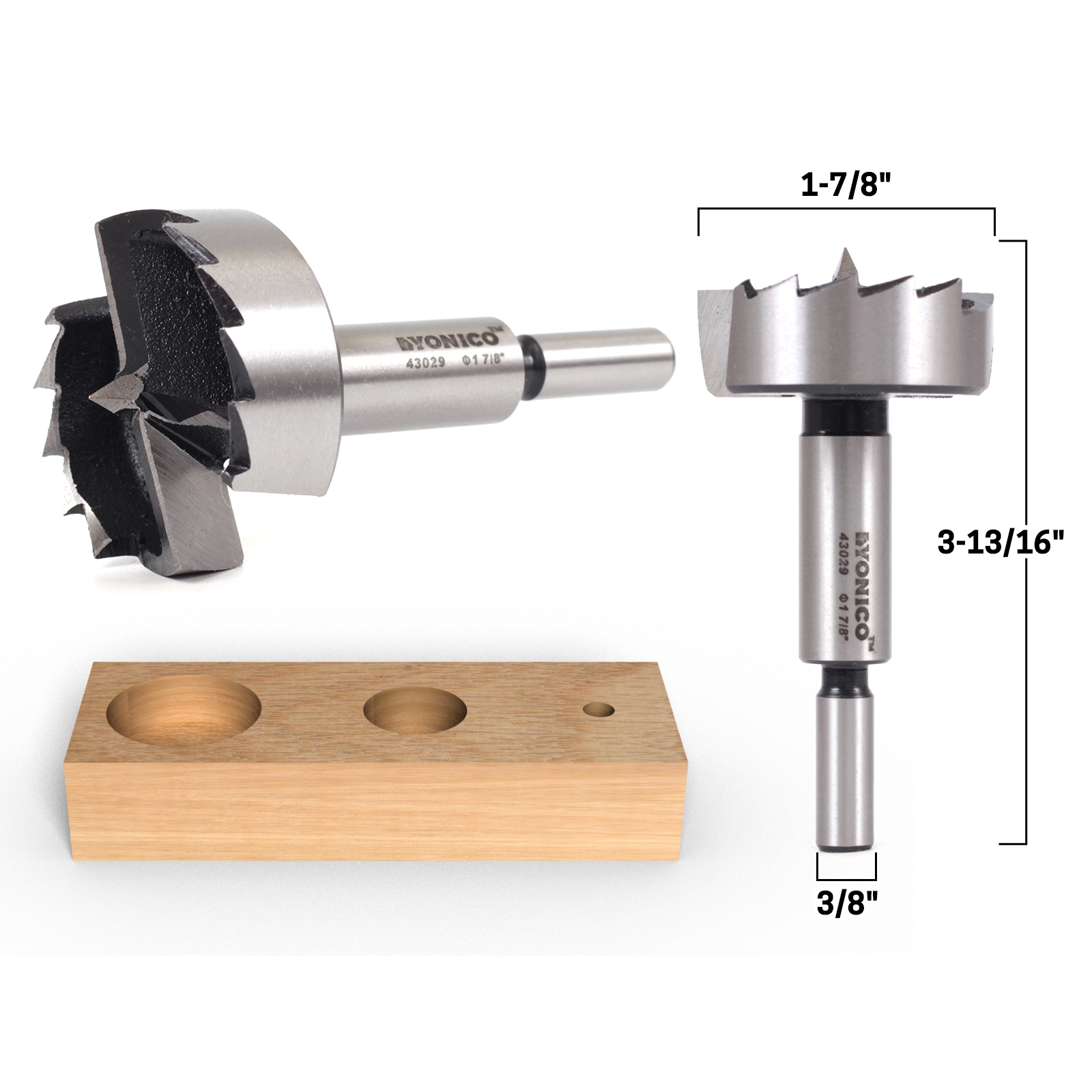 Drilling & Boring Steel Forstner Bits 17/8" Diameter Steel