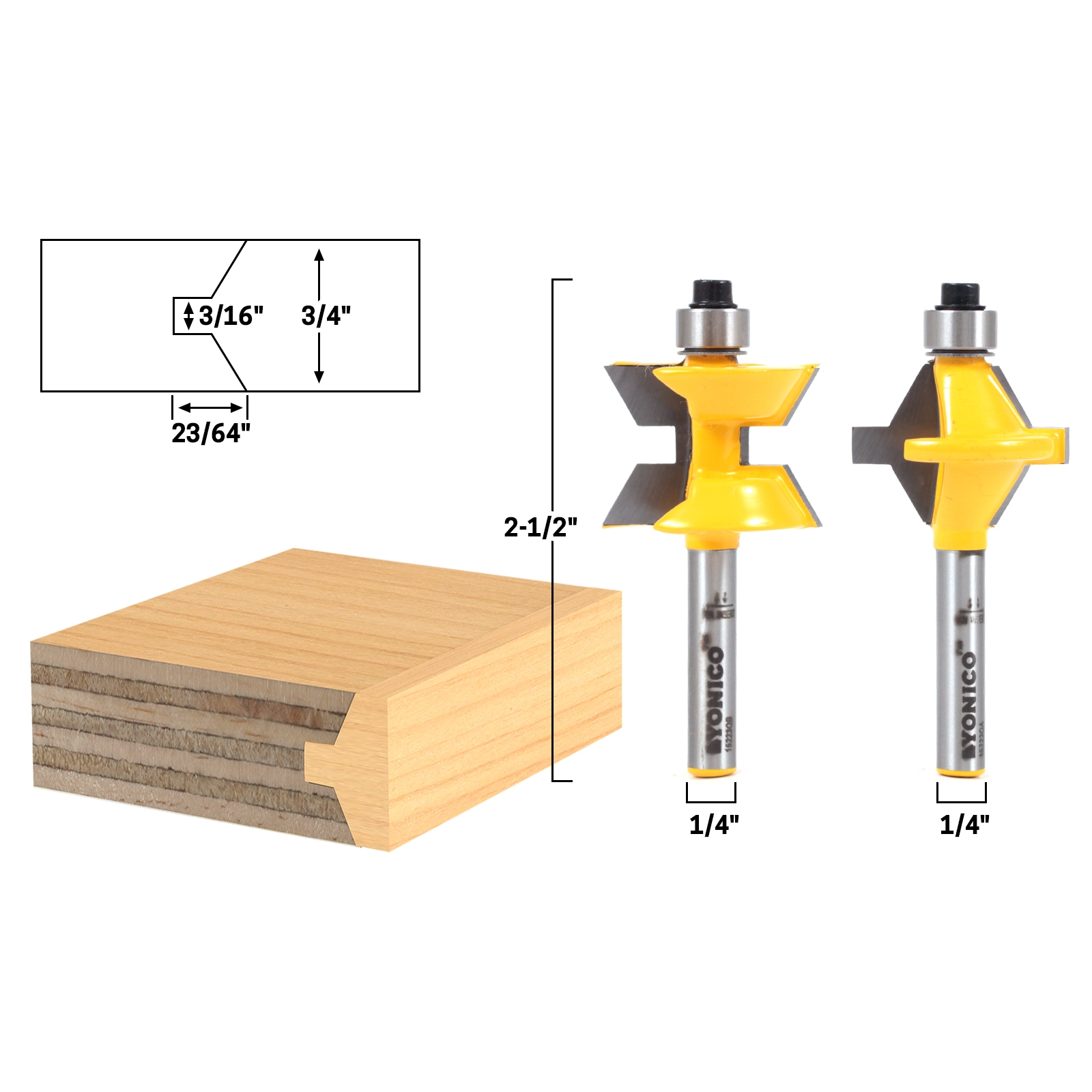 Joinery Tongue Groove Small 2 Bit Tongue And Groove Edge