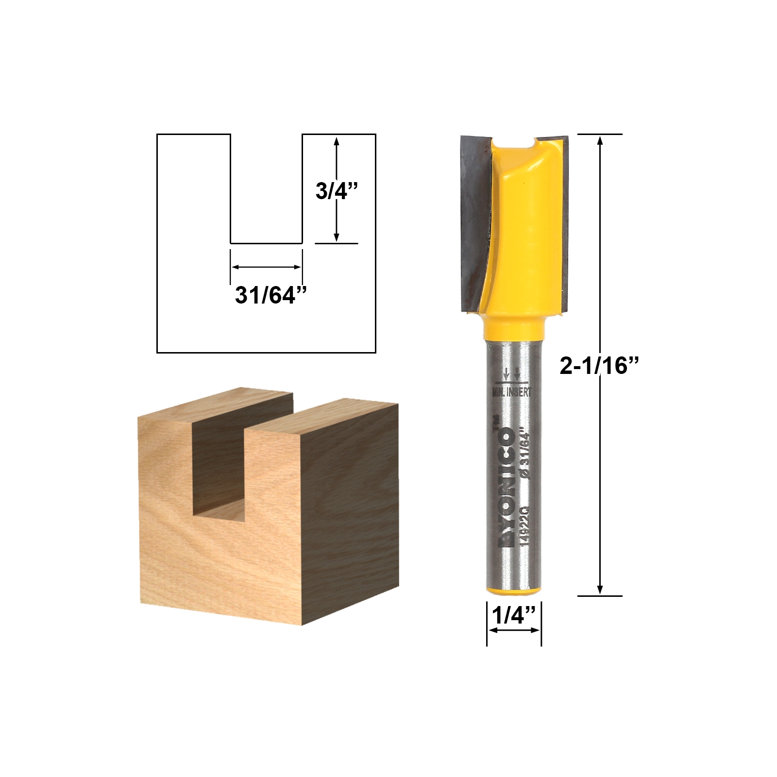 Straight & Spiral Straight & Dado Undersized Plywood Straight