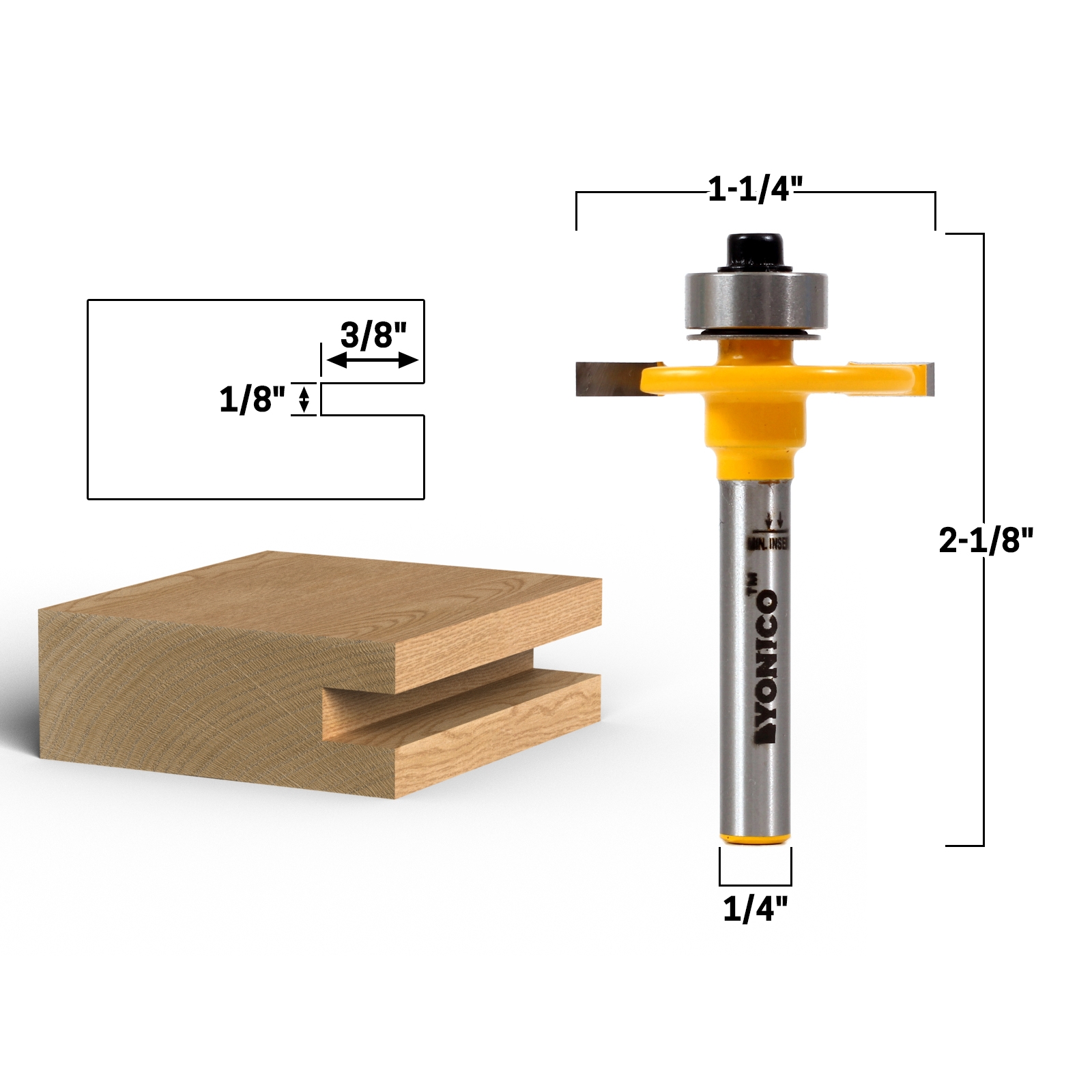 Deep cut top router bits