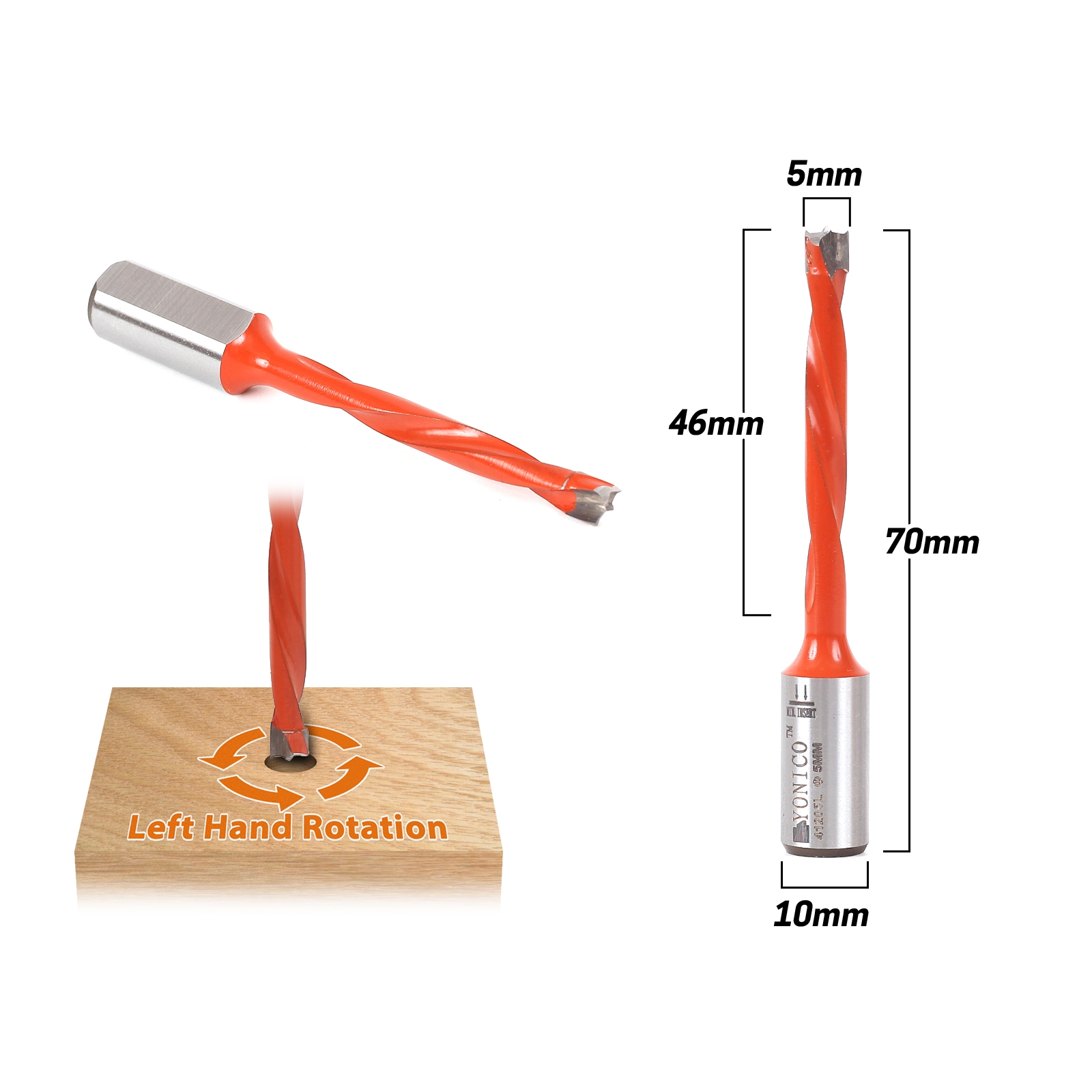 CNC Router Bits :: Boring Bits :: Brad Point Boring Bits - Blind Hole ...