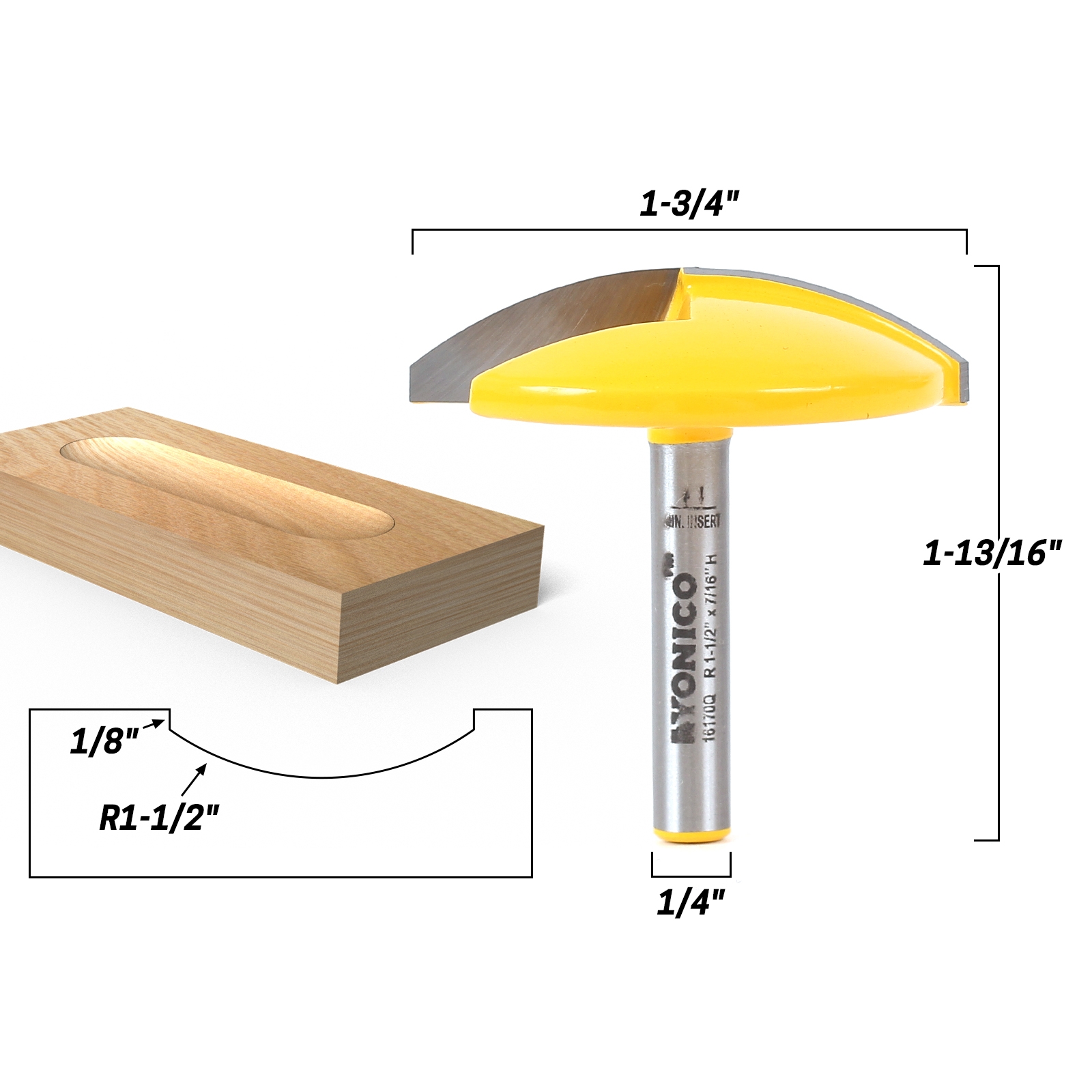 CNC Router Bits Large Bowl 1 1 2