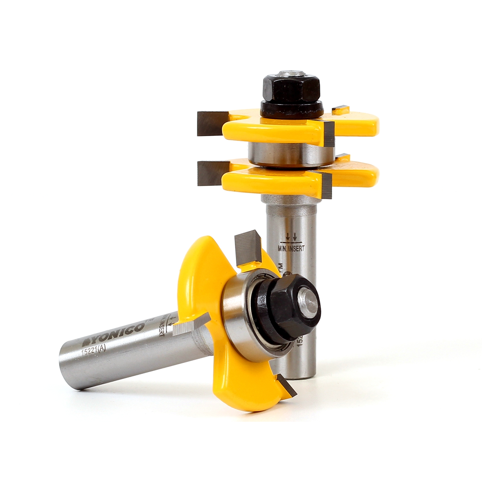 Tongue and Groove Router Bit Set Yonico 15221