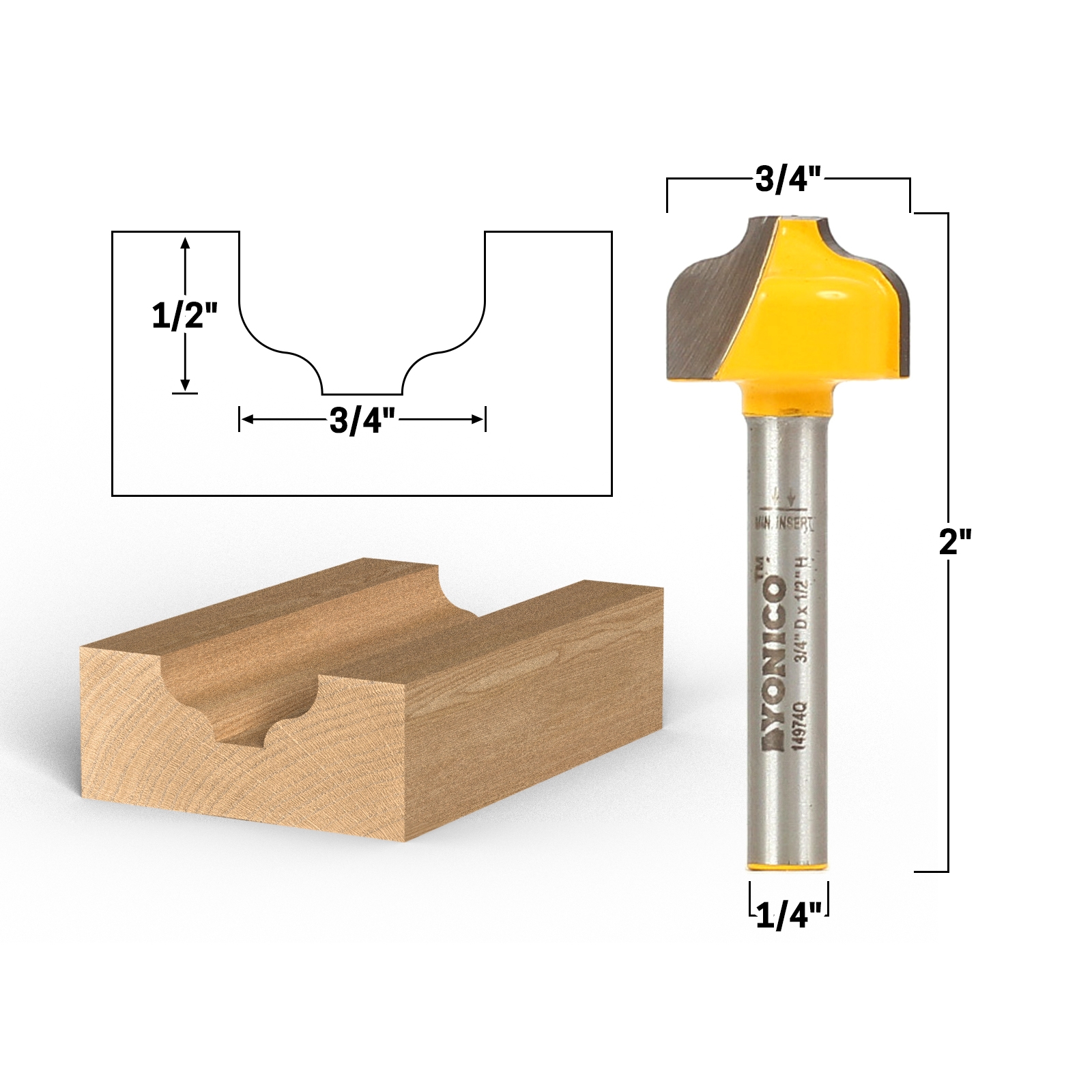 Router Bit Sets Large Sets Grooving Router Bit Set 1/4" Shank