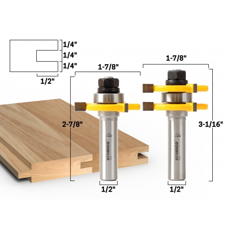 Joinery Tongue Groove 3 4 2 Bit Tongue And Groove Router