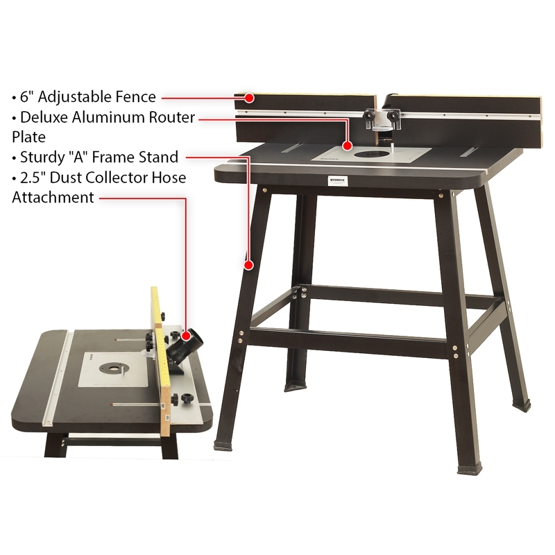 Router Tables Tables Deluxe Router Table with Aluminum Router