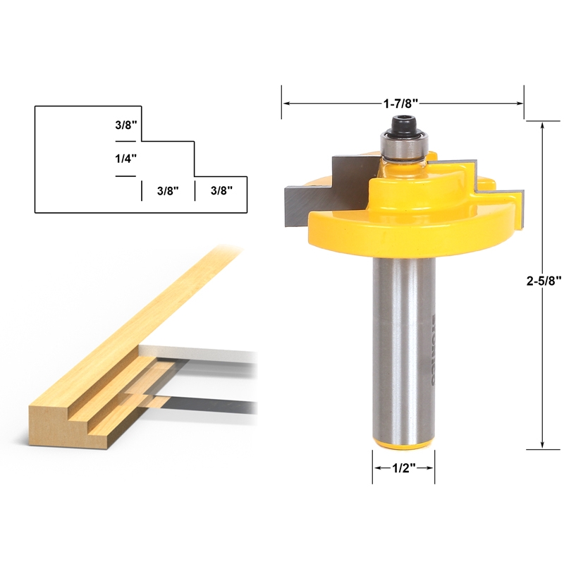 Step shop router bit