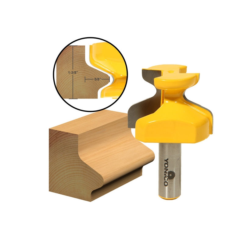 Yonico Router Bits Finger Grip 1-1/4-Inch 1/2-Inch Shank 13929