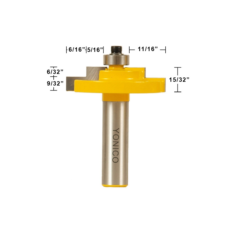 Joinery Rabbet Picture Frame Router Bit Stepped Rabbet for 3/16