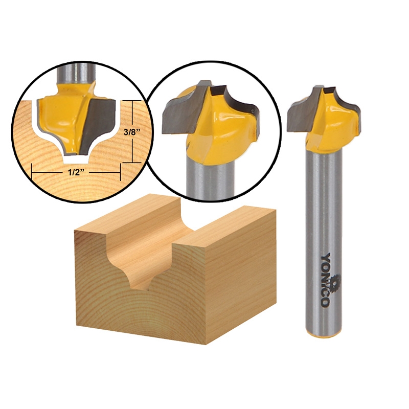 Ogee Groove Router Bit - 1/2