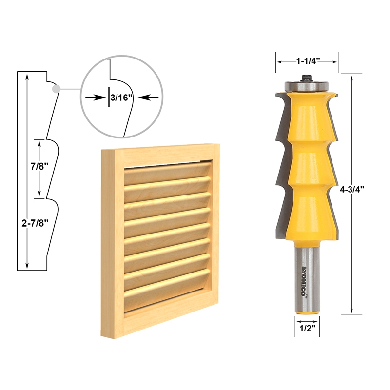 Louver router bit sales