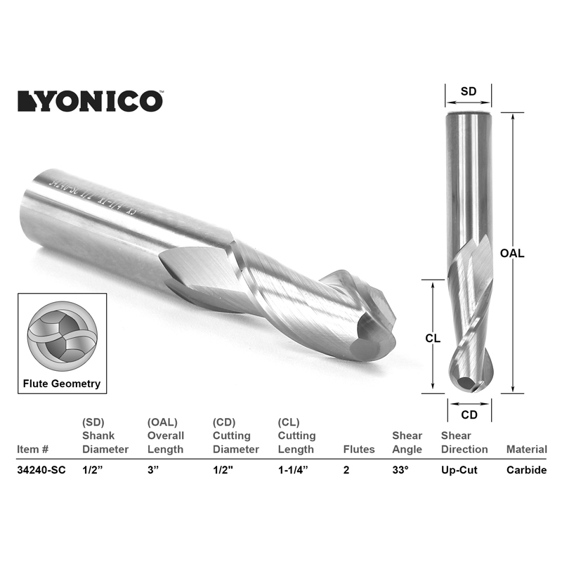 Cnc ball nose router bits sale