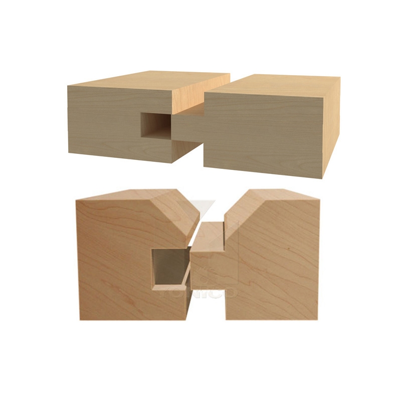 4 Bit Tongue and Groove VNotch Router Bit Set 1/2" Shank