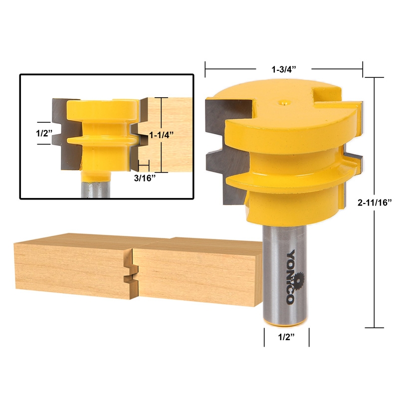 Reversible glue discount joint router bit