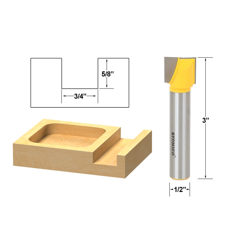 Bottom Cleaning Dado Router Bit 3/4