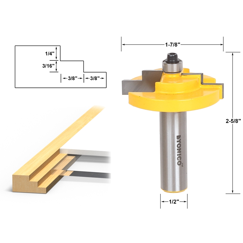 Router bit for best sale picture frame glass