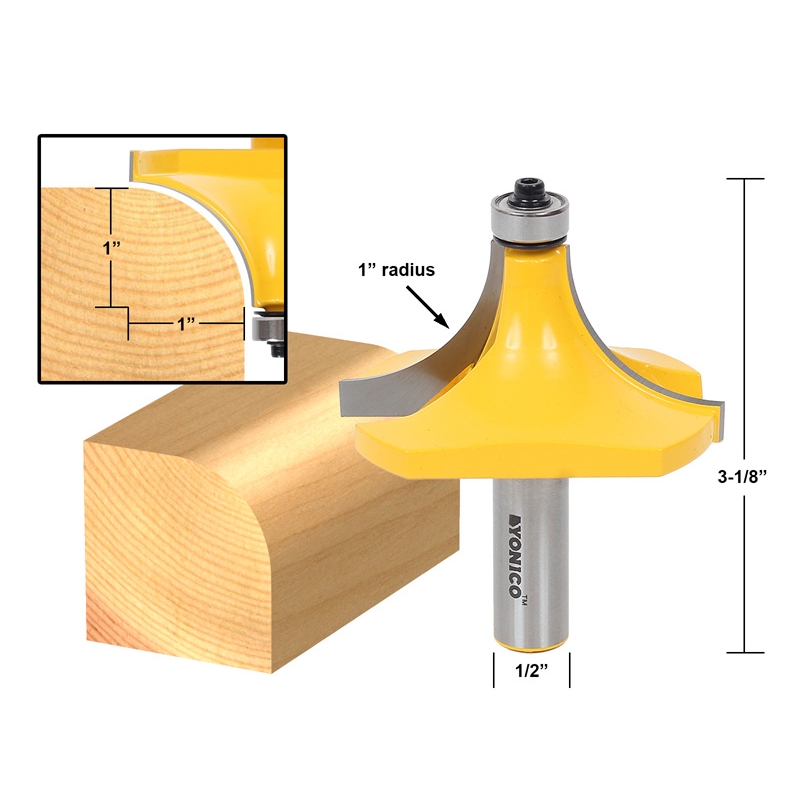 Round top router cutter