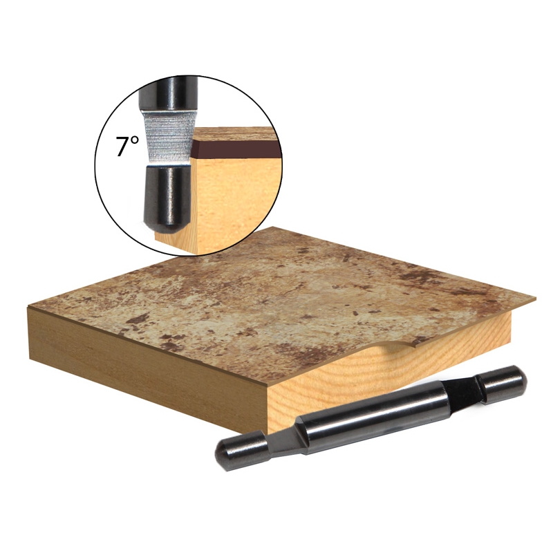 Straight & Spiral Flush Trim Bevel Trim 7° Piloted Solid Carbide